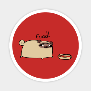 Food! Pug Magnet